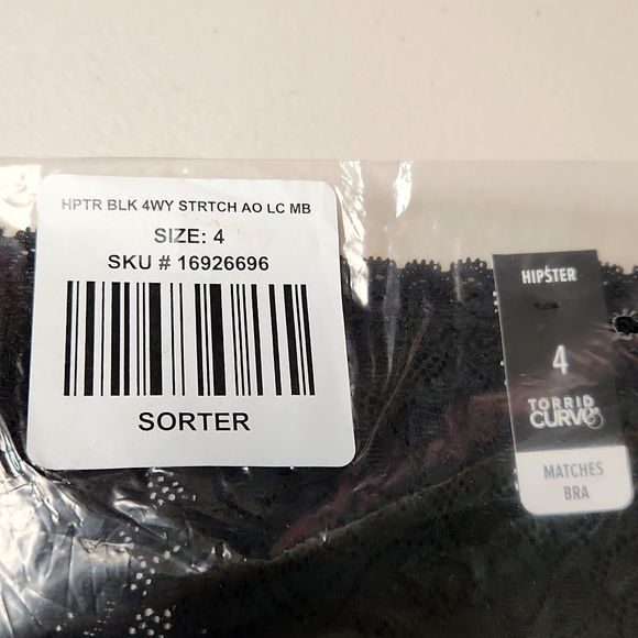 ❤️NWT VINTAGE TORRID 4-WAY STRETCH LACE MID-RISE HIPSTER PANTY PANTIES PLUS SIZE - Picture 12 of 13